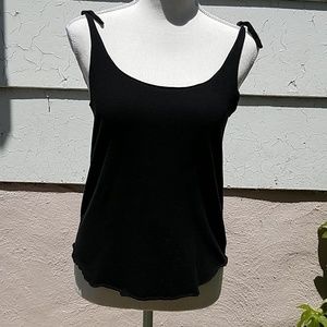 J.Crew tie strap tank top black relaxed fit